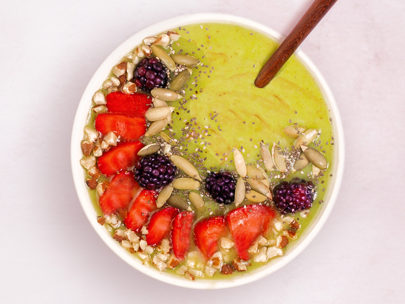GREEN SMOOTHIE BOWL | Todos los nutrientes que necesitas en un bowl. 