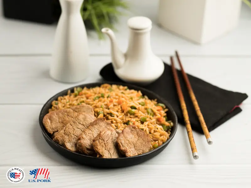 Arroz Tipo Oriental con Cerdo