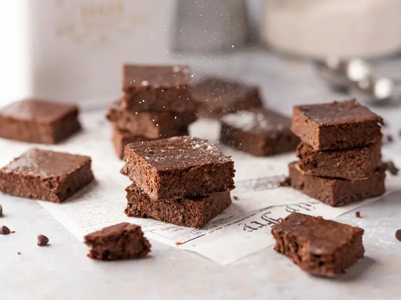 Brownies de 37 Calorías sin Azúcar
