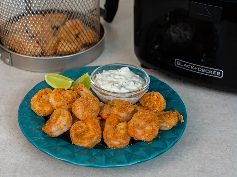 Camarones Fritos sin Aceite