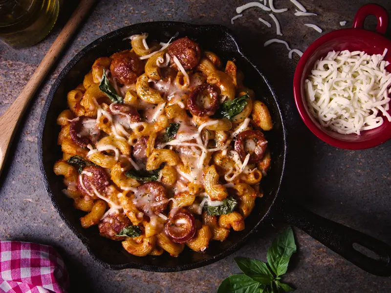 Macarrones con Chorizo
