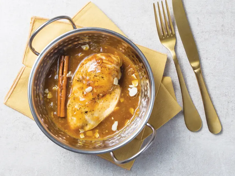 Pollo con Salsa de Mandarina y Miel