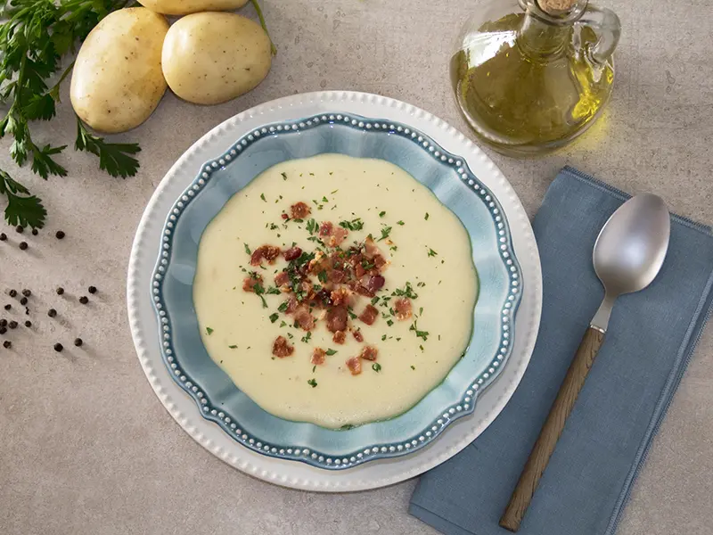 Sopa de Papa y Queso